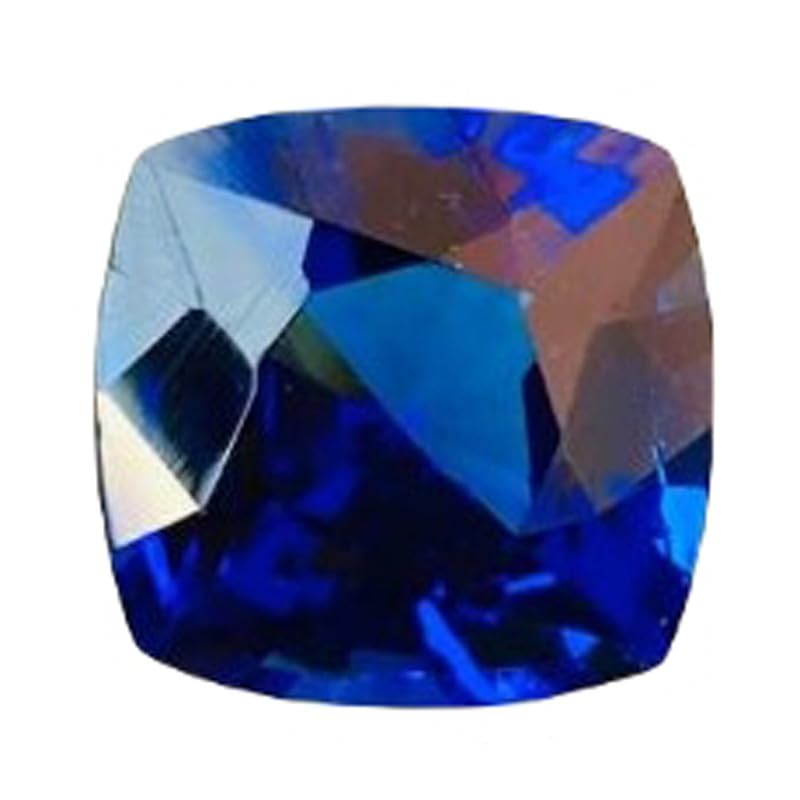 Saphir bleu cousinement taillé pour créer votre propre collier en DIY