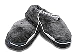 USB Heated Foot Warmers, Heating Slippers, Heating Pads for Feet Keep Warm, Indoor Home Winter (Grey, M)