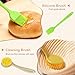 Sourdough Starter Kit - 4 Pack 9 Inch Round Banneton Bread Proofing Basket with 4 Liners, All-in-One Bread Making Supplies with Dough Scraper, Bread Lame, Silicone Brush, Baking Mat (Avocado)