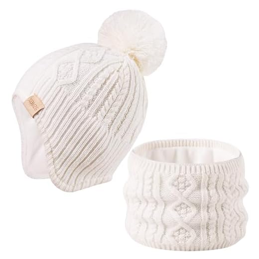 I 8 Cappelli Autunnali per Bambini: Caldi e Colorati 5 Set Cappello e Sciarpa con Pompon