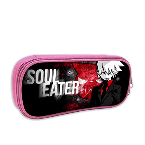 Preisvergleich Produktbild Multifunktions-Doppelreißverschluss-... für Schulseelenfresser Japanischer Anime-Charakter Weißes Haar Junge Markierungskoffer Tasche Perfekte Stofftasche für Mädchen Jungen