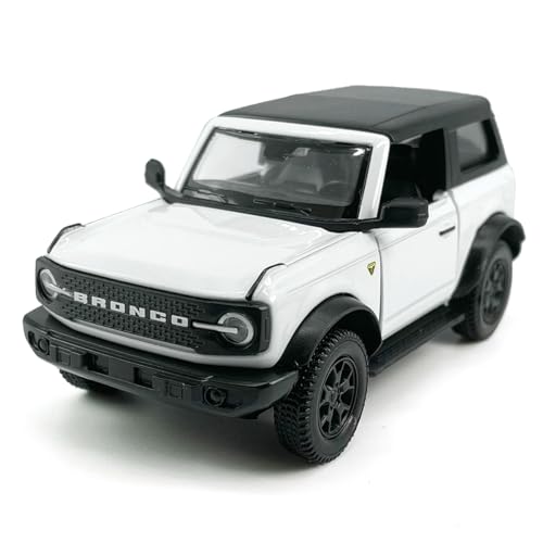 Auto modelo Bronco 1:36 blanco con puertas abatibles miniatura 1