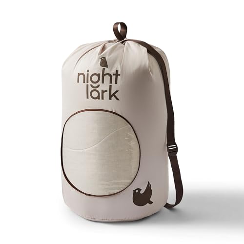 Night Lark Coverless Duvet and Pillowcase Set, Soft Weave Collection – Coverless Duvet Double 4.5 Tog with Advanced Smartfil® Fibre, Machine Washable, Hypoallergenic – Natural Oat, Double Bed Size - Image 5