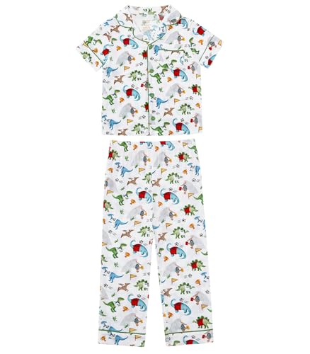 Image of Toddler Boys Girls Clothes Set Viscose from Bamboo Home Outfit Button Down Top Clothing Sets Soft with Pockets 2-5T