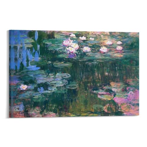 Impression sur toile Claude Monet GAJUYL avec cadre de qualité supérieure 40x60 cm