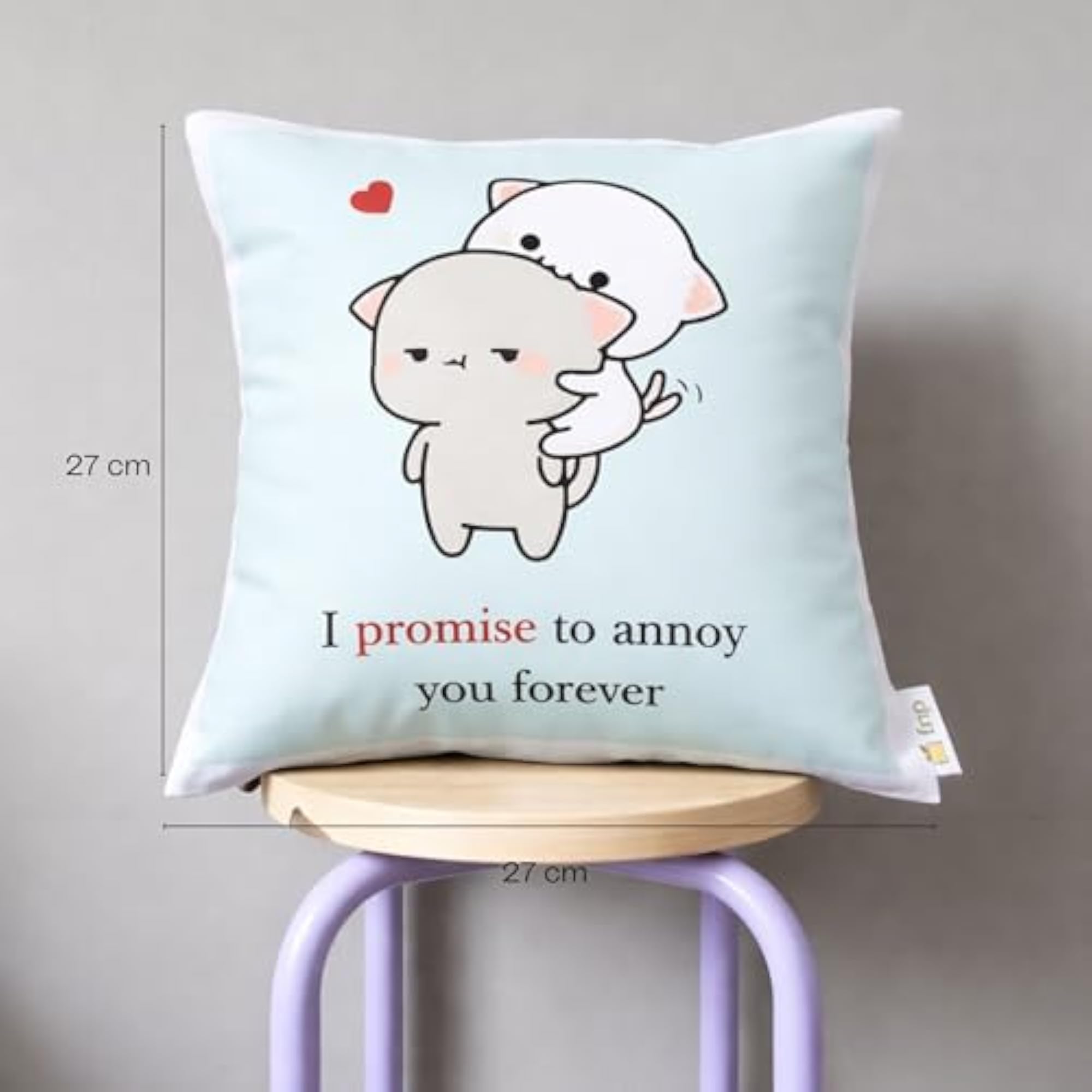 Cute Couple Personalised Cushion, Wedding & Anniversary Gift