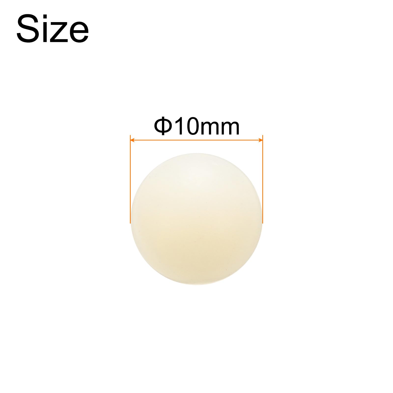 Sfere in Plastica Solida Nylon 10mm 50pz QUARKZMAN