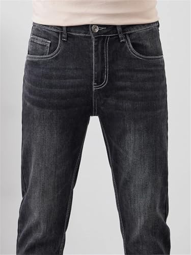 Men Slim Stretch Jeans Vintage Little Feet Trousers Street Ankle Length Denim Pants3