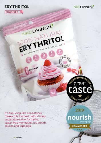 Erythritol en poudre - Sucre glacé sans calories par NKD Living