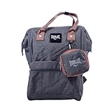 Everlast Mochila Canvas 100% Nylon Cinza E Rosa