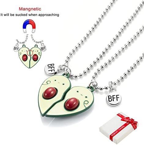 2 Pezzi/set Collana Con Pendente A Forma Di Cuore Spezzato Per Migliori - Foto 3