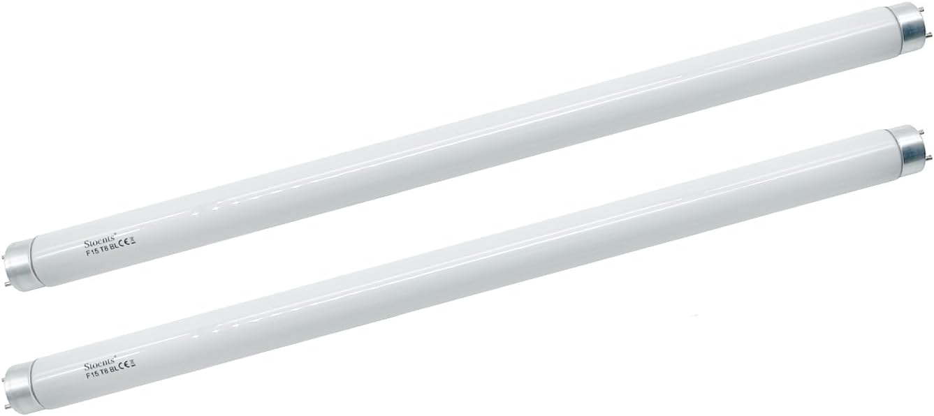 Stoents 2 x 15W 15 Watt 18 Inch 18" T8 Bug Zapper Insect Attracting Lamp UVA Replacement Tube Bulbs for 30W Electric Fly Killer Incl Starters