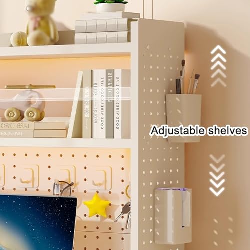 Étagère de bureau avec support de moniteur réglable multifonction