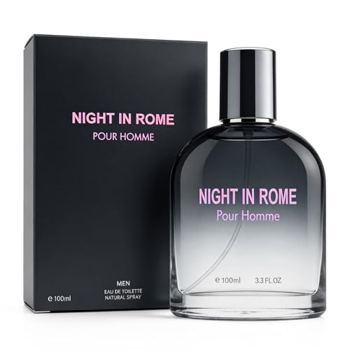 Image of AFLUXE Night In Rome Pour Homme Eau de Toilette for Men, Modern Woody Aromatic Cologne, Long Lasting Mens Perfume, 3.3 fl oz (100 ml)