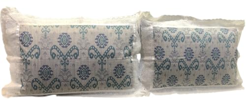 Image of VHC 100% Cotton Lace Pillow Cover /Case Set (Pack of 2)-Maroon (Nomadic bl)