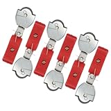 Ipetboom 6pcs Heavy Duty Steel Wire Rope Cable Pulley Block Set with Semi-Plastic Wheels, Bearing Swivel Trolley for Industrial Lifting and Wire Rope Crane Applications