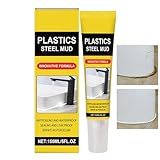 Weiße Acrylmasse,Weißer wasserfester Dichtstoff für Dusche - Schnelltrocknende Schrumpffeste...