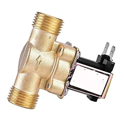 Électrovanne normalement fermée NC G1/2 en laiton durable soupape électrique 24V