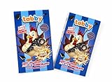 Biscuits Cacao Fourrés Crème Lait Tabby Looks Fried – Snack Chocolat Croquant & Fondant Style Oreo – Gâteau Fun en Forme de Poulet – Idéal Goûter, Cadeau Original, Snack Tendance & Viral – Lot de 2