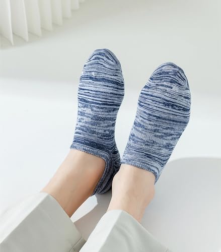 8 Pairs Mens No Show Socks Invisible Low Cut Ankle Short Loafer Boat Socks Nonslip Cotton Socks3