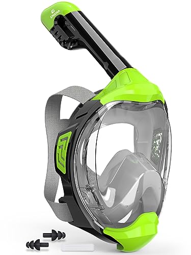 EMSINA Full Face Snorkel Mask Adult Snorkeling Gear for Adults and Kids
