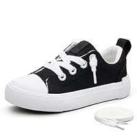 Weestep Toddler Canvas Sneakers Slip On Lightweight Shoes for Kids Boys and Girls