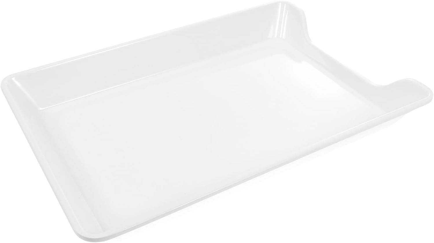 GLEAVI 1Pc Food Container Commercial Display Tray for Cooked Food Long Serving Pan for Hotels Snacks Desserts Fruits and Home Decor