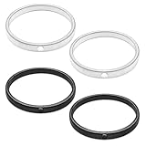Qianyu 4 Pack Ärmelhalter utschfeste Metall Manschettenbänder halten rutschfeste elastische Metallarmbänder für Damen Herren fixieren lange Hemdsärmel ideal Arbeit Haushalt und den täglichen Gebrauch