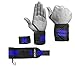 WOD Wear Elastic Wrist Wraps for Powerlifting, Strength Training, Bodybuilding, Cross Training, Olympic Weightlifting, Yoga Support - One Size Fits All (Gray Stripes)