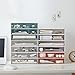 MILULUGO Desk Organizer with 6 Drawers, Makeup Organizer, Plastic Cosmetic Organizer, Bathroom Organization Boxes, Desktop Storage Box(White)