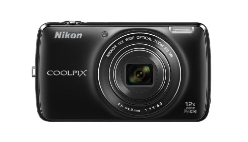 Bild zu Nikon Coolpix S810C Digitalkamera (16 Megapixel, 12-fach opt. Zoom, 9,4 cm (3,7 Zoll) LCD-Display, Full HD Video, Android 4.2.2., Wi-Fi) inkl. 16 GB microSD Speicherkarte schwarz