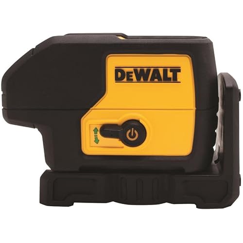 DEWALT Laser Level, 3 Spot Beam Line Laser Pointer with Built-in Magnetic Pivoting, Green (DW083CG)