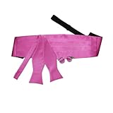 DQT Men Plain Satin Wedding Bow Tie & Cummerbund Set + Silver Plated Cufflinks - Self Tied, Mulberry