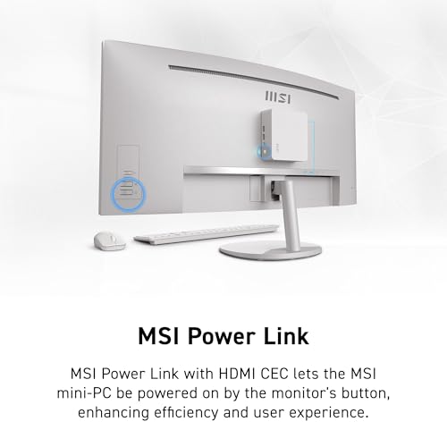 Image of msi PRO MP341CQW E12 34-inch VA 3440 x 1440(UWQHD) Computer Monitor, 120Hz, Adaptive-Sync, HDMI, DisplayPort, VESA Mountable, Speaker, 1ms, White