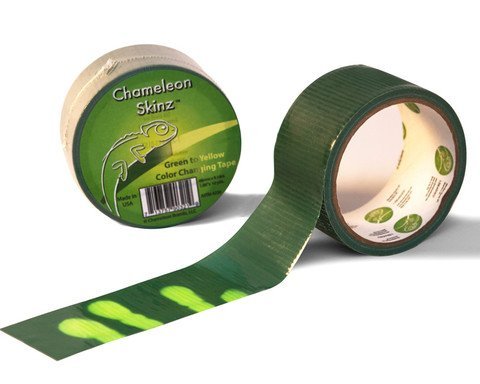 Chameleon Skinz - Color Changing Tape 1.88 in by 10 yds single roll craft duct tape (Green to Yellow)