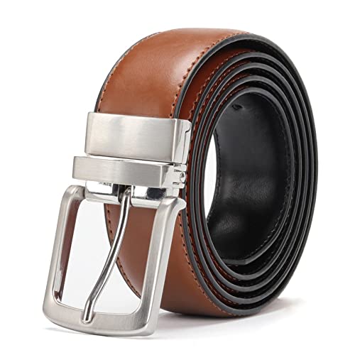 Ceinture en cuir pour hommes haut de gamme avec boucle réversible exclusive