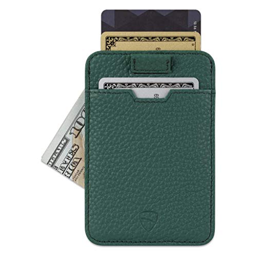 Image of Vaultskin CHELSEA Mens RFID Blocking Slim Leather Card Wallet - Minimalist Front Pocket Cardholder