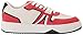 Lacoste Mens L001 Sneaker, Red/Wht, 10