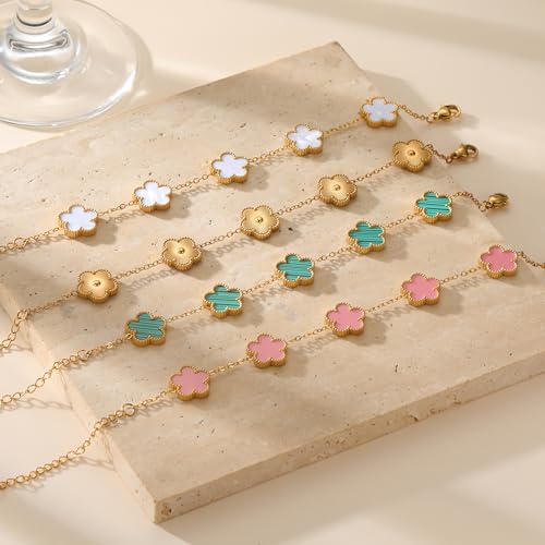 Save on 14K Gold Four-Leaf Clover Bracelet - Use Code 7YH95GL3