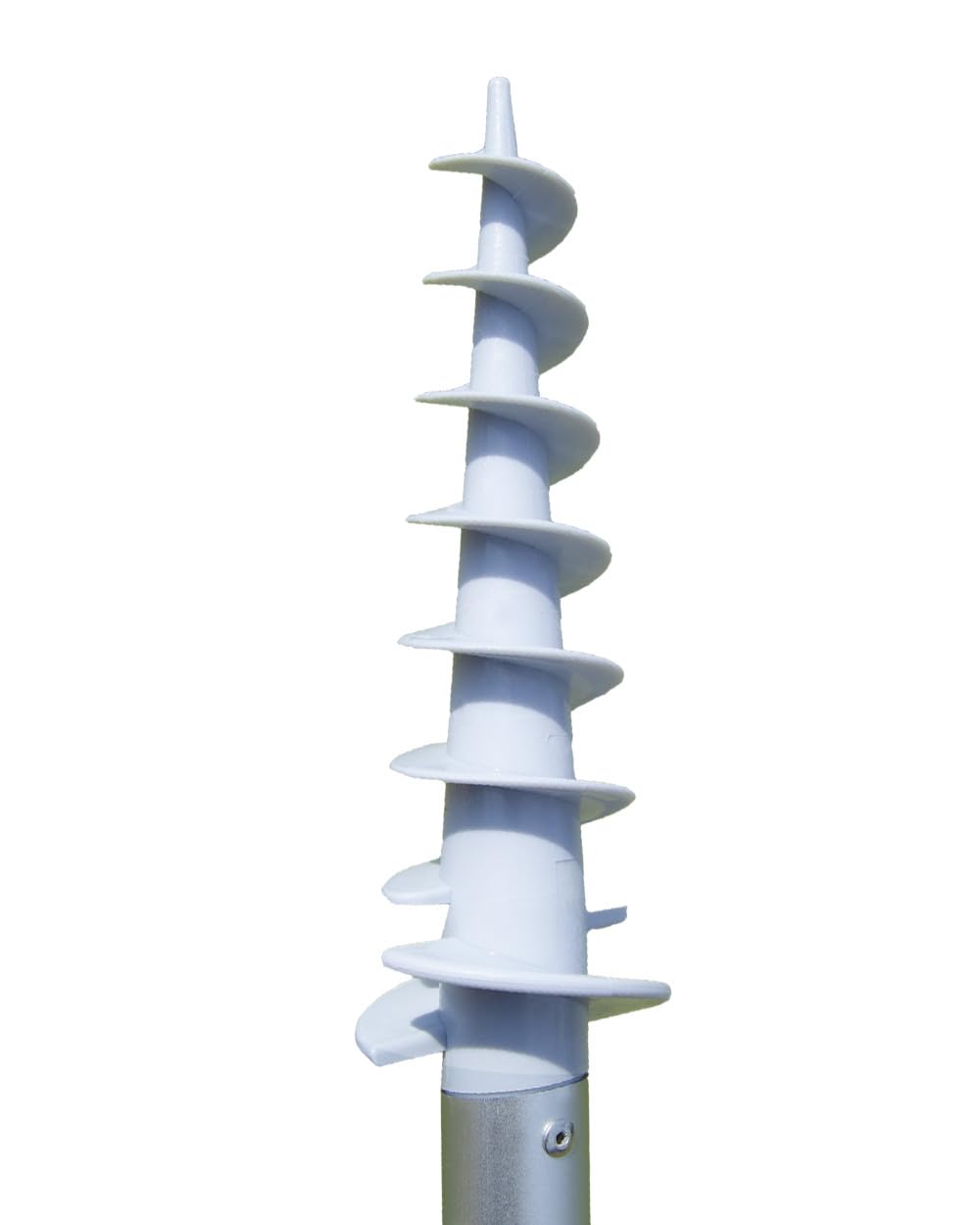 SUN & SURF Sombrilla de Playa Premium con Ventilación 180 cm Mástil Inclinable Punta Twister y Junta de Doble Seguridad UPF 50+ UV