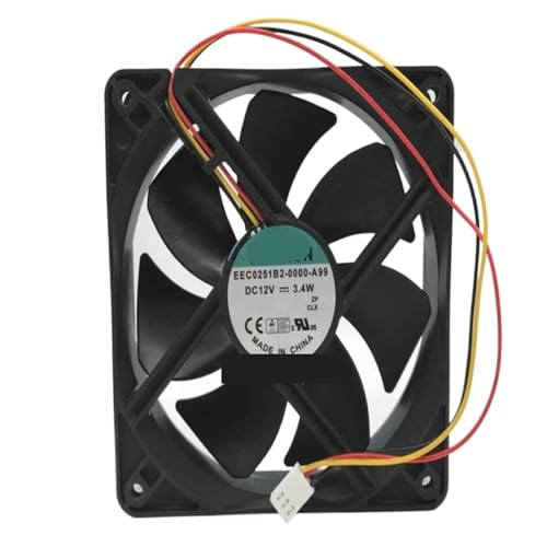 Ventilateur 12025 EEC0251B2-0000-A99 12V 3.4W à 2 fils pour boîtier
