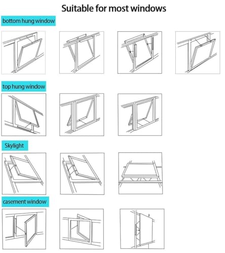 Abridor de ventanas automático con motor de cadena y control para respiraderos 7