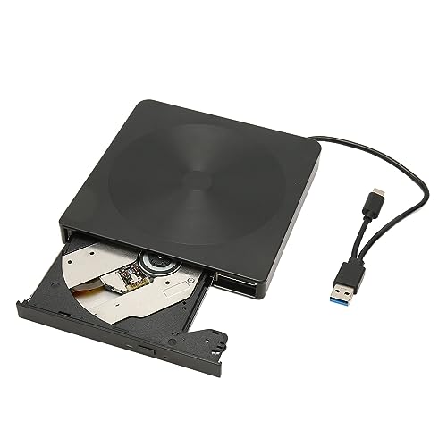 Lazmin112 External DVD Drive USB 3.0 Type C, CD DVD ROM Rewriter Writer for, OS X (Type C) - Image 2