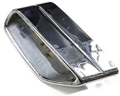 For BMW 525i 528i 530i G30 G31 Exhaust Tip Muffler Square Cover Stainless Steel Exhaust 2018-2023 Nozzle Rear End Components(Silver-Left)