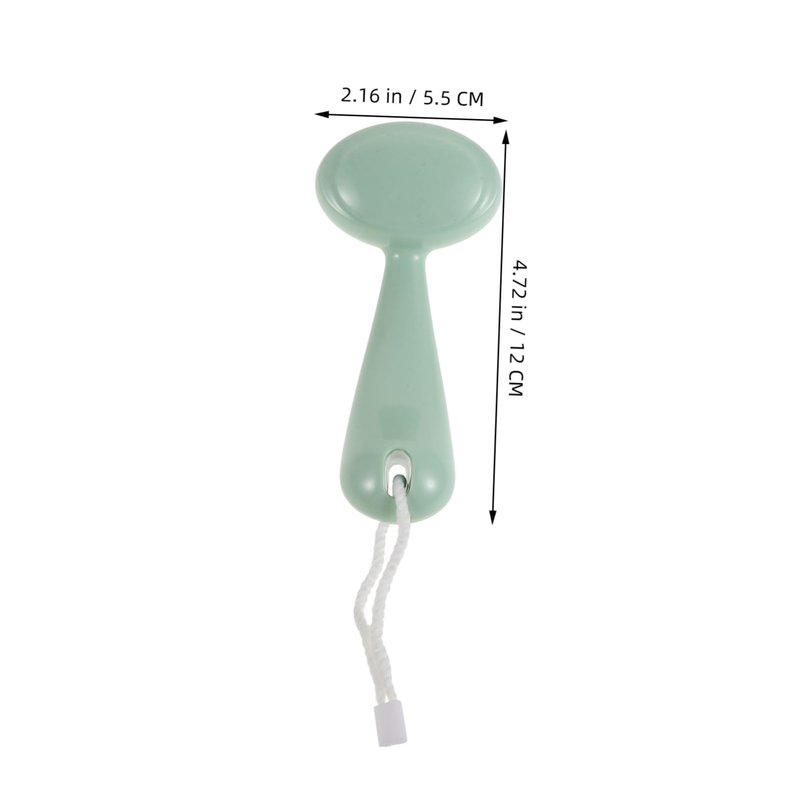Vaguelly Long Handle Facial Cleansing Brush Men's Blackhead Removal Exfoliating Soft Face Brush for Skincare