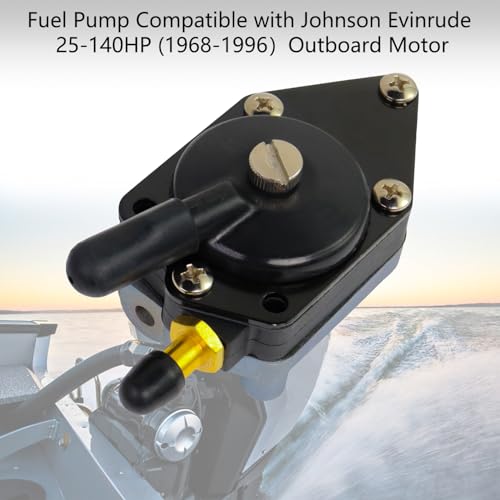 TXRXIZ 18-7352 Outboard Fuel Pump with Gasket for Johnson Evinrude 20-140HP Boat Motor Parts Fuel Pump Repalce 438556 432451 433387 433390 385784 388268 385781 382354 395713