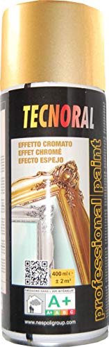NESPOLI Bombe de peinture aérosol Effet Chromé Or
