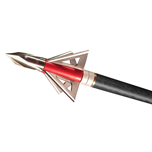 Savora 4 Blade Madman HPV Broadhead (3-Pack), 100-Grain, Silver