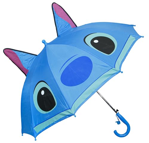 Image of Zest 4 Toyz Umbrella for Kids Windproof Waterproof Lightweight Stylish Easy To Carry 3D Cartoon Umbrella For Rain Kids Umbrella for Girls (Pack of 1) Blue