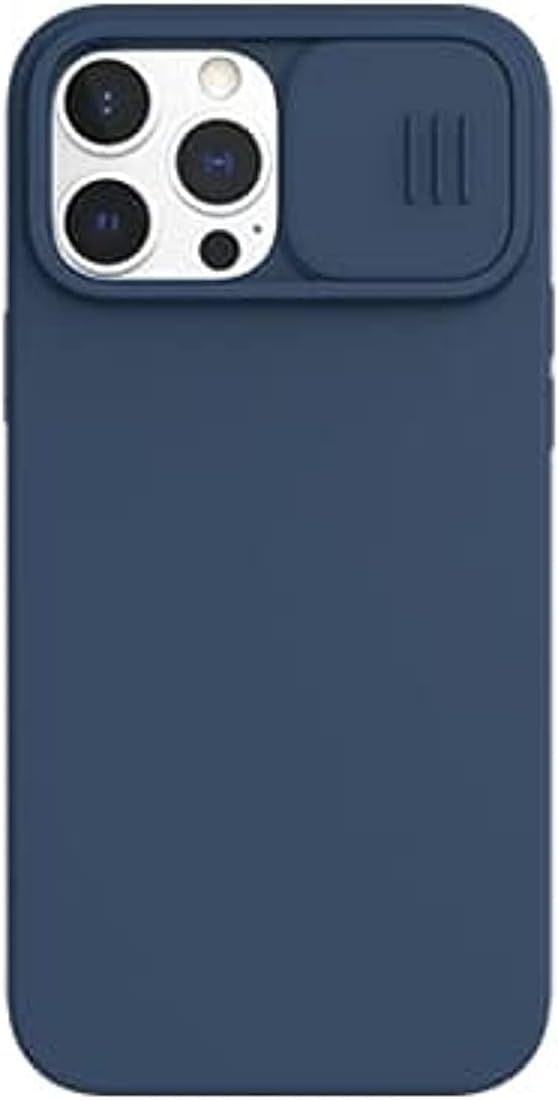 Nillkin Apple Iphone13 Pro Camshield Silky Silicone Case Blue, Nil-Csslk-Ip13P-Blu